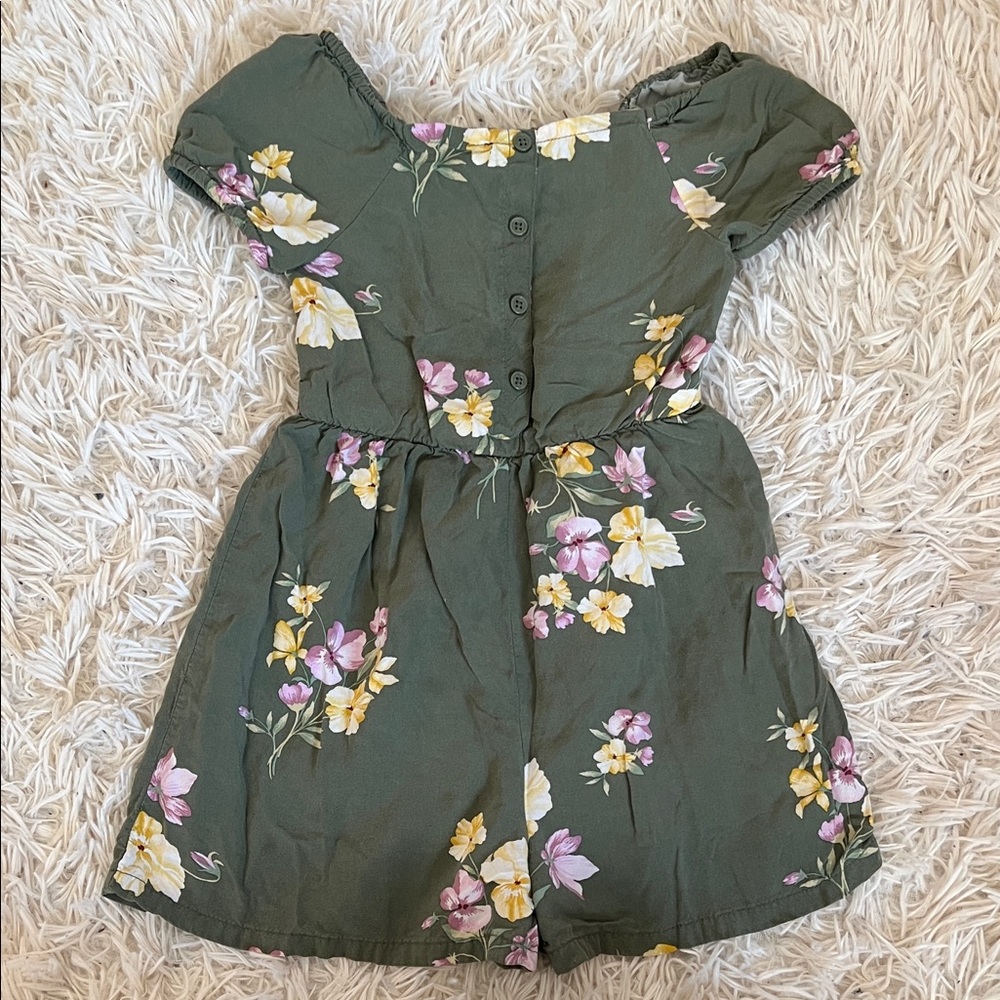 Floral Button-Up Romper